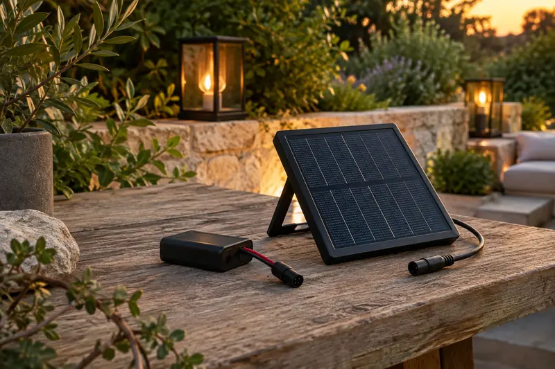 Batterie de remplacement et panneau solaire de rechange pour luminaire extérieur